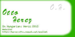 otto hercz business card